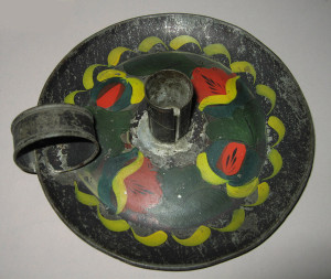 Chamberstick, probably made in the Mid-Atlantic region, 1800-50. Bequest of H.F. du Pont, 1965.1675
